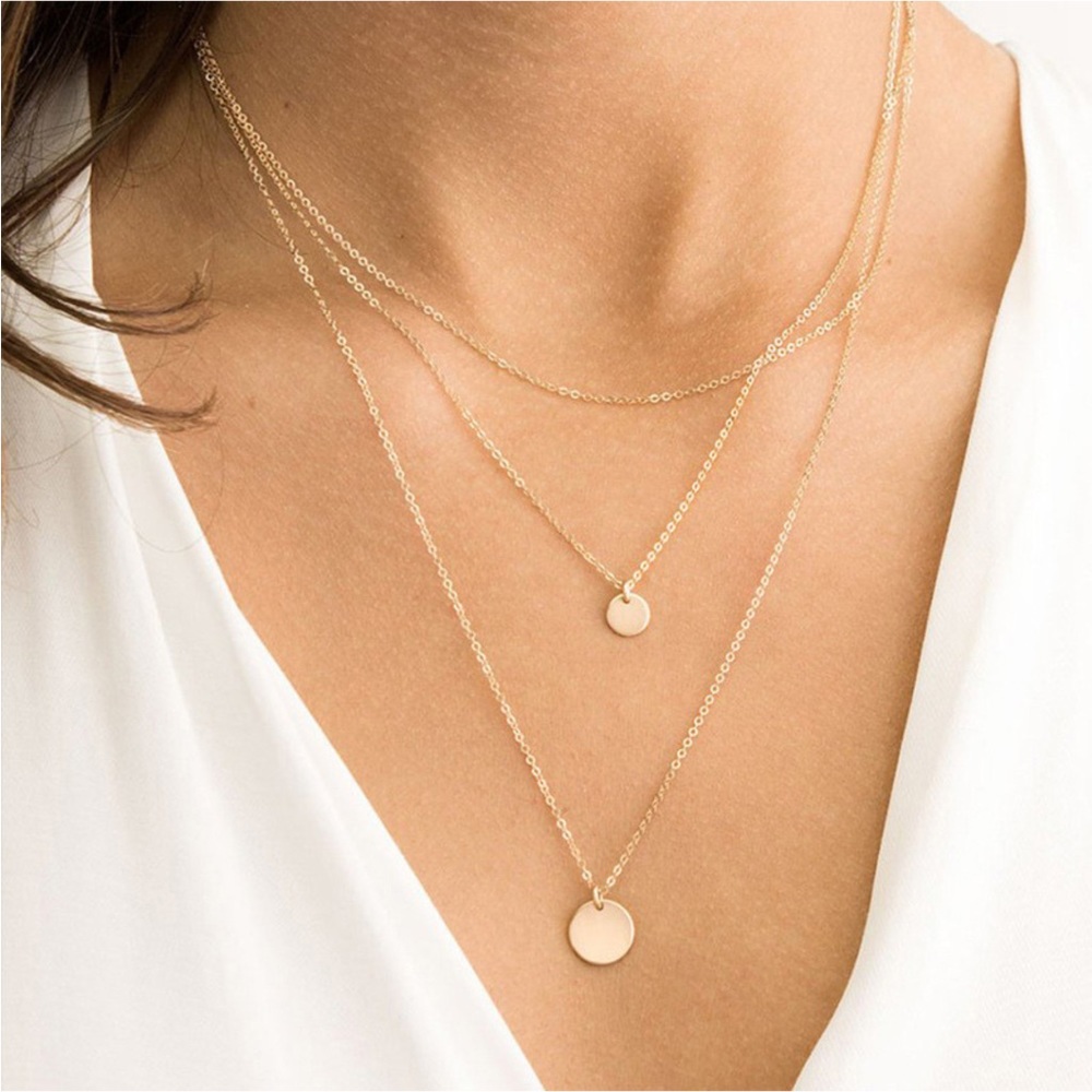 Multi Layered Stainless Steel Necklace - New without tag